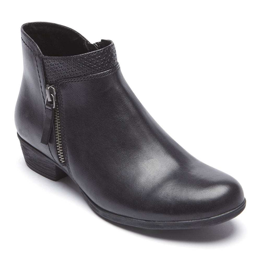 Rockport Womens Booties Black - Carly - UK 423-IALKRG